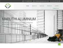 Tablet Screenshot of maruthialuminium.com